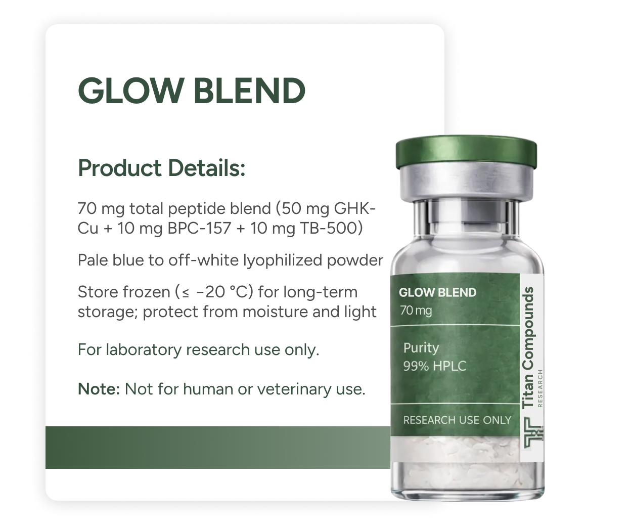 Glow Mix BPC-157 GHK-CU TB-500 Peptide
