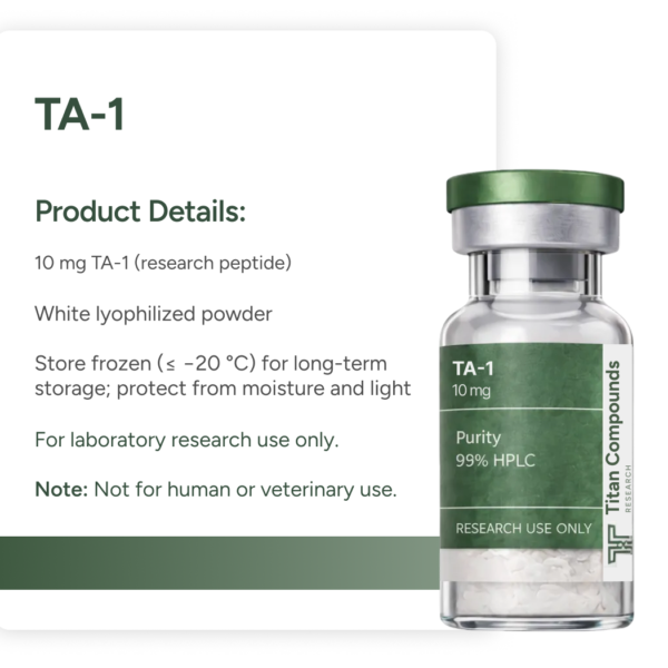 Thymosin Alpha-1 (TA-1) Peptide Bottle