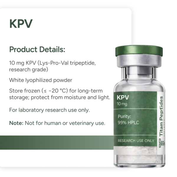 KPV peptide bottle