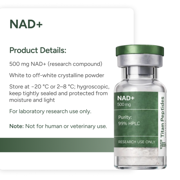 NAD+ peptide bottle