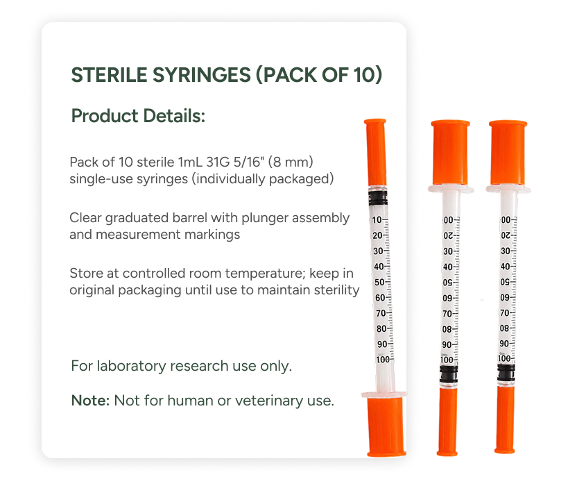sterile syringes