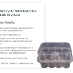 Plastic Vial Storage Case
