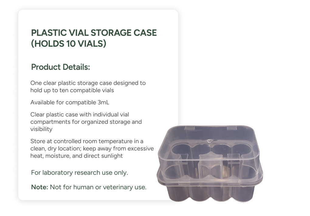 Plastic Vial Storage Case